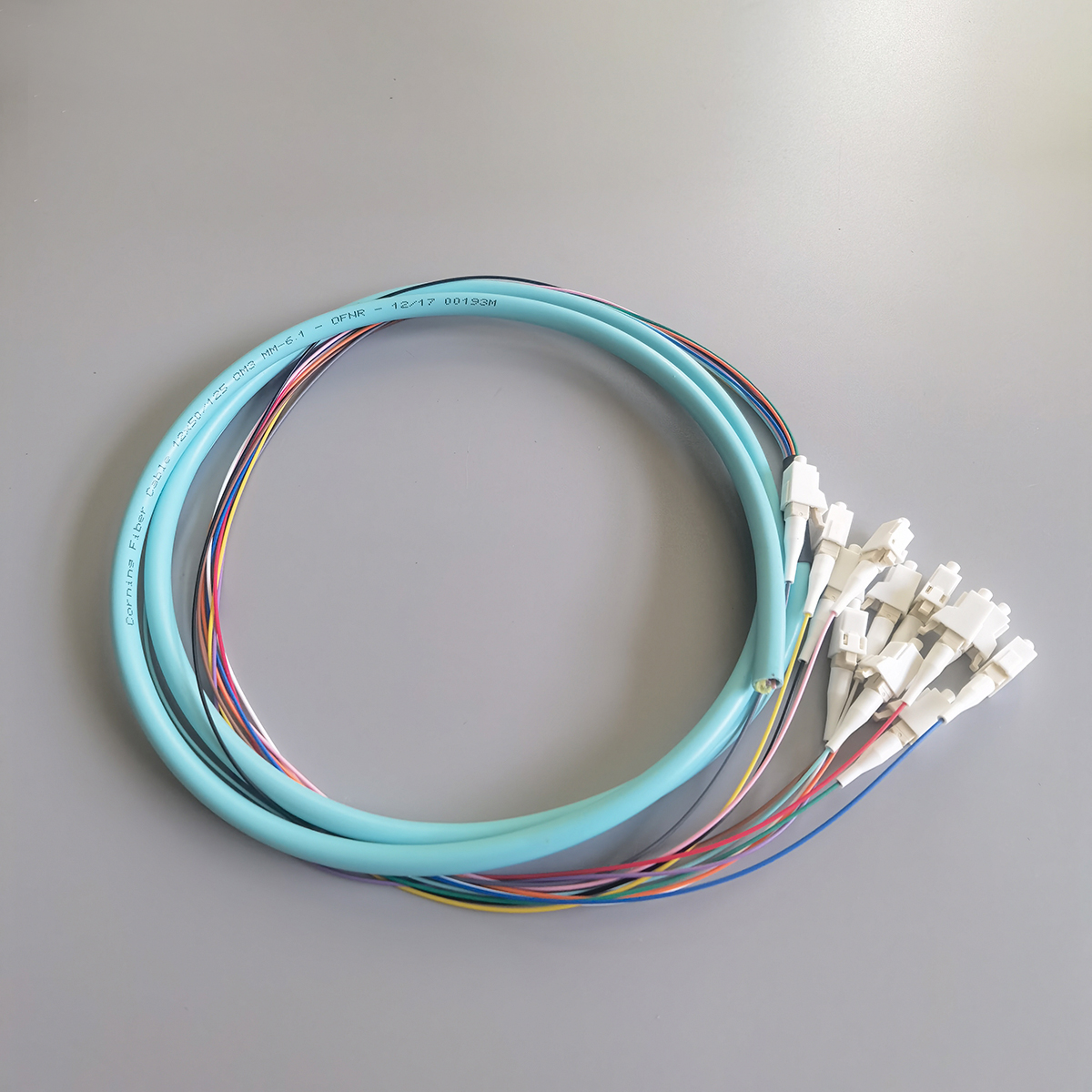 FTTH Fiber Optic Pigtail LC UPC 12 Colors 1.5M 0.9mm OM3 Multimode Indoor High Quality Patch Cord
