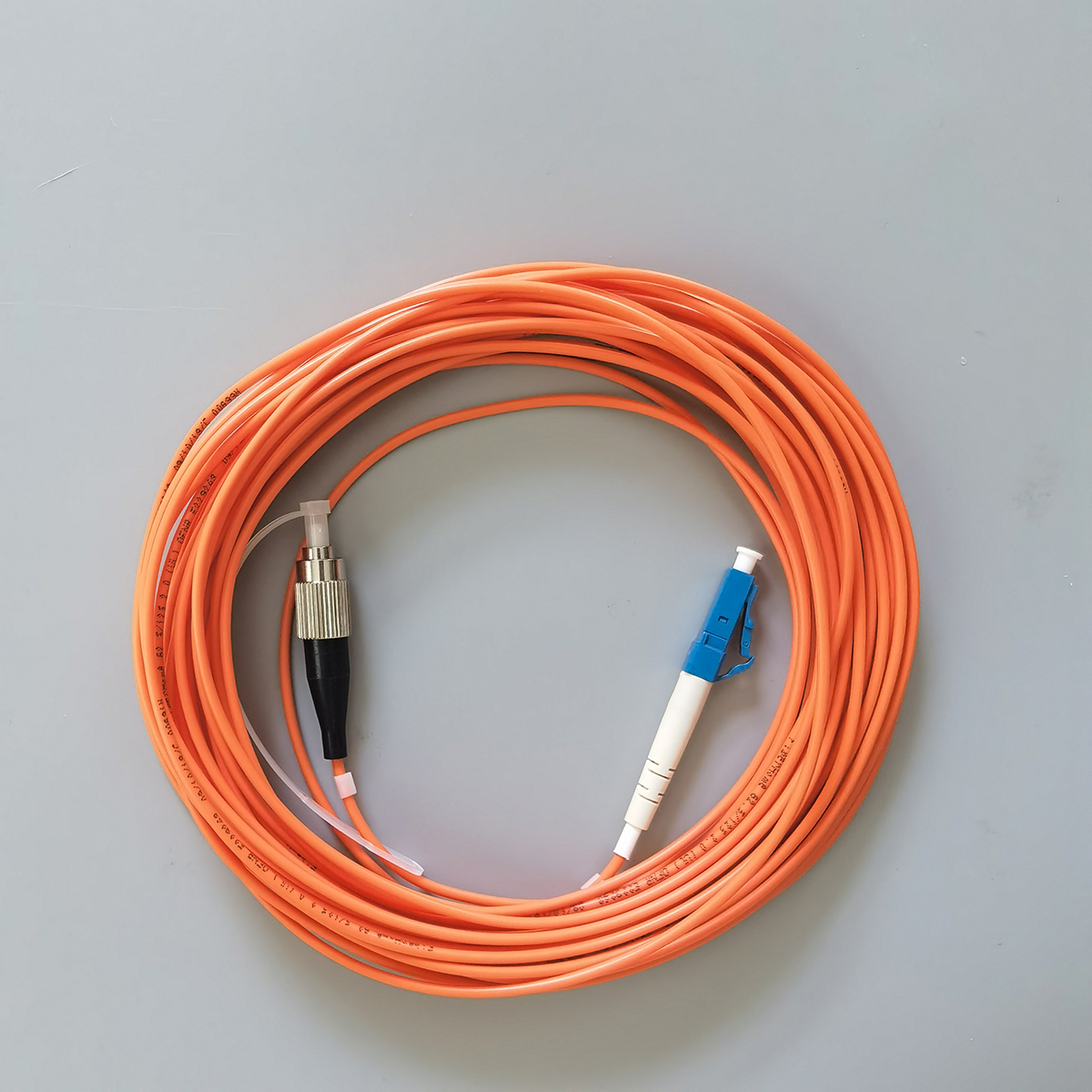 FTTH Fiber Optic Cable FC UPC to LC UPC 10M Multimode Single Core 62.5 125μm 2.0mm Indoor Patch Cord