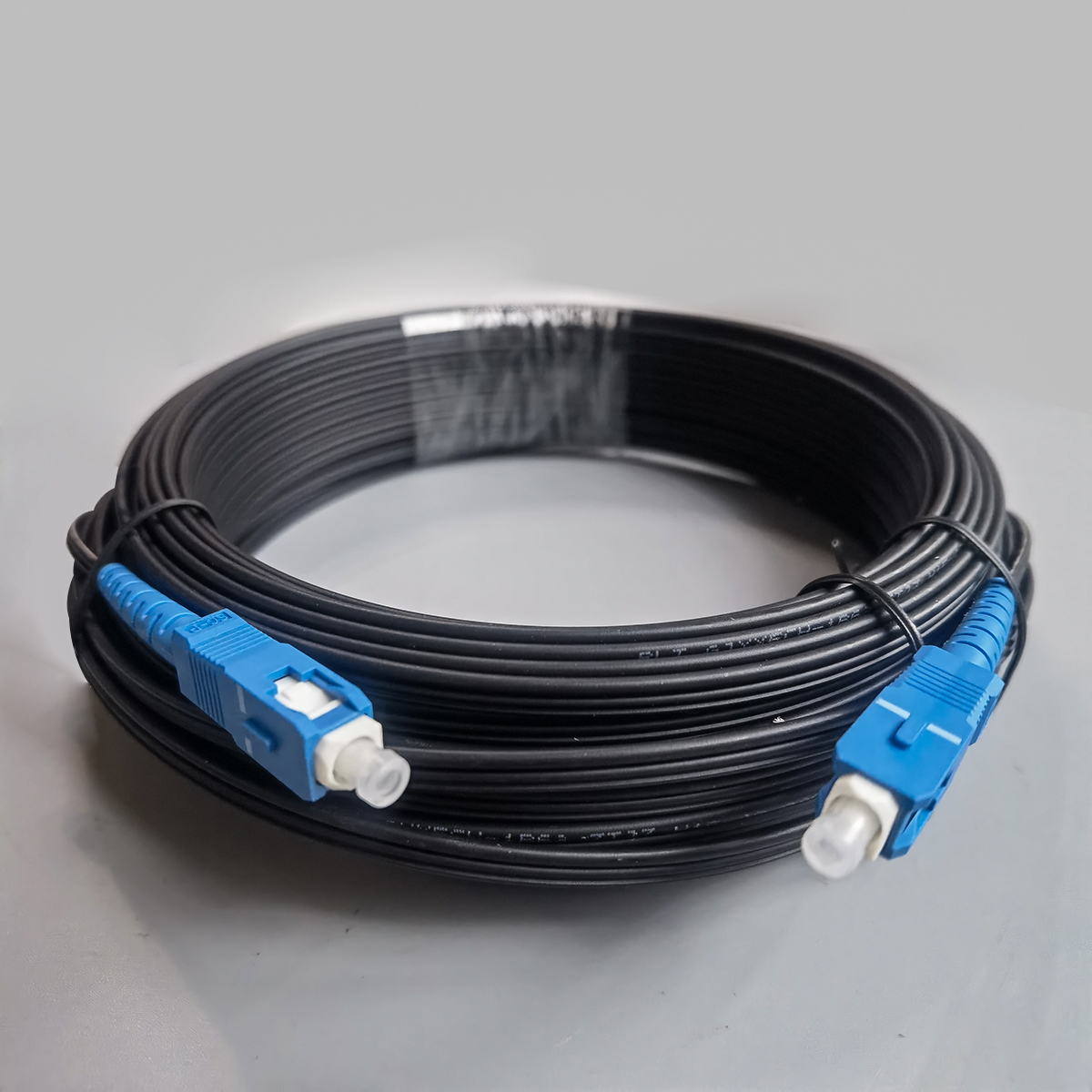 FTTH 20-500M Outdoor Drop Fiber Optic Cable SC UPC-SC UPC Single Mode ...