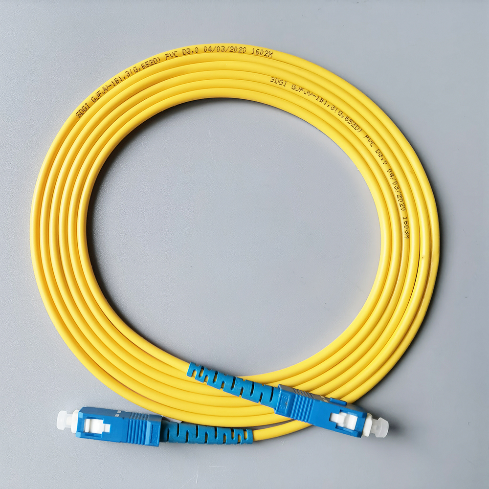 FTTH SC UPC to SC UPC Fiber Optic Cable Single Mode 3.0mm Indoor Patch Cord 1M 2M 3M 5M 10M 20M 30M