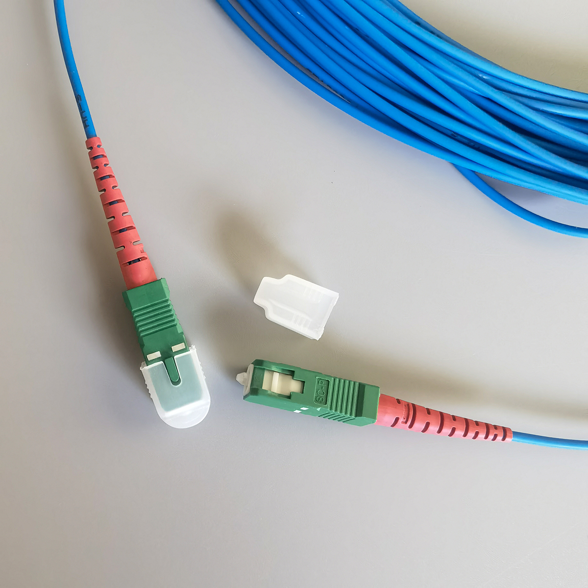 FTTH SC APC to SC APC Fiber Optic Cable Single Mode 2.0mm Indoor Patch Cord 18M High Speed Cable