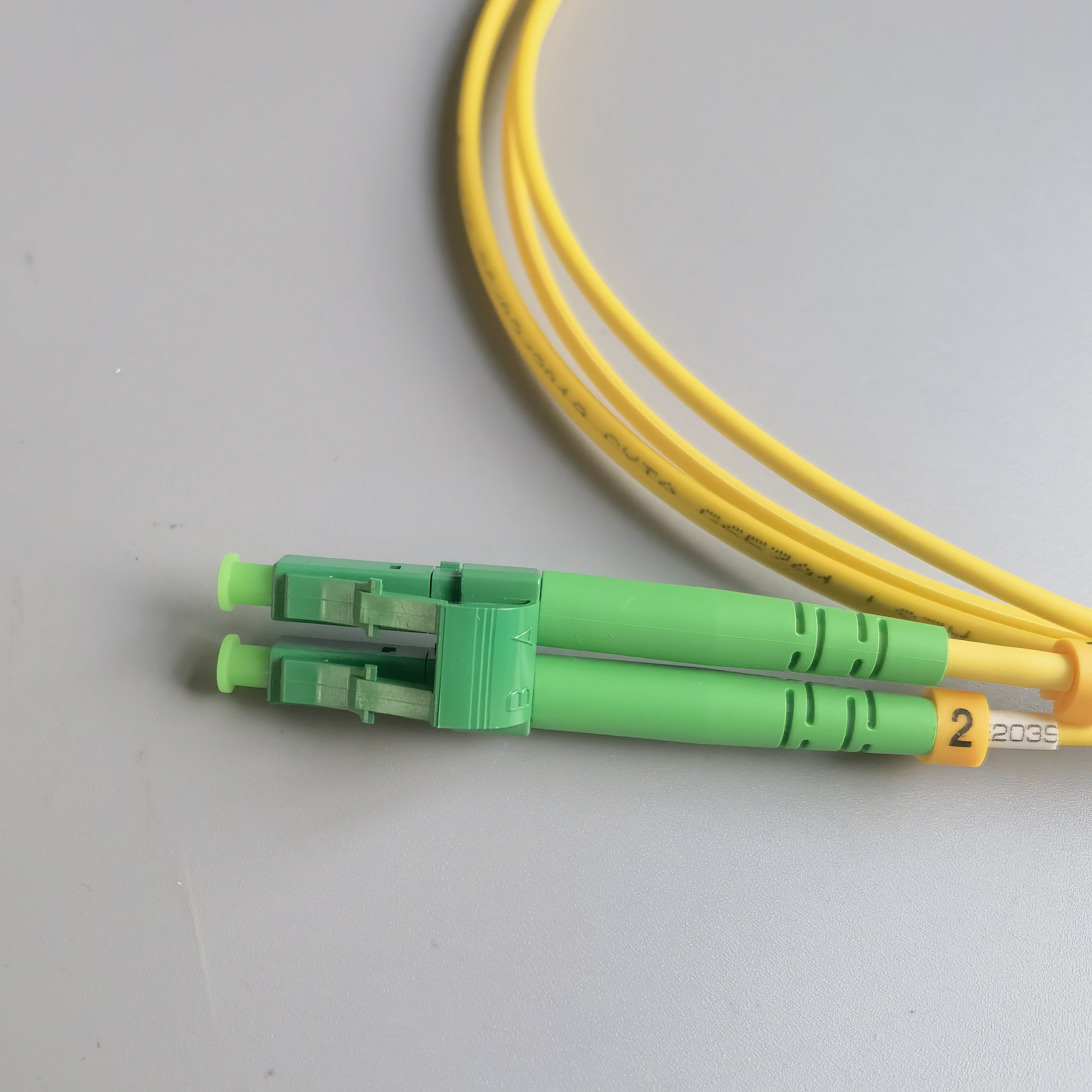 FTTH LC APC to LC APC Fiber Optic Cable Single Mode Double Core G657A1 ...