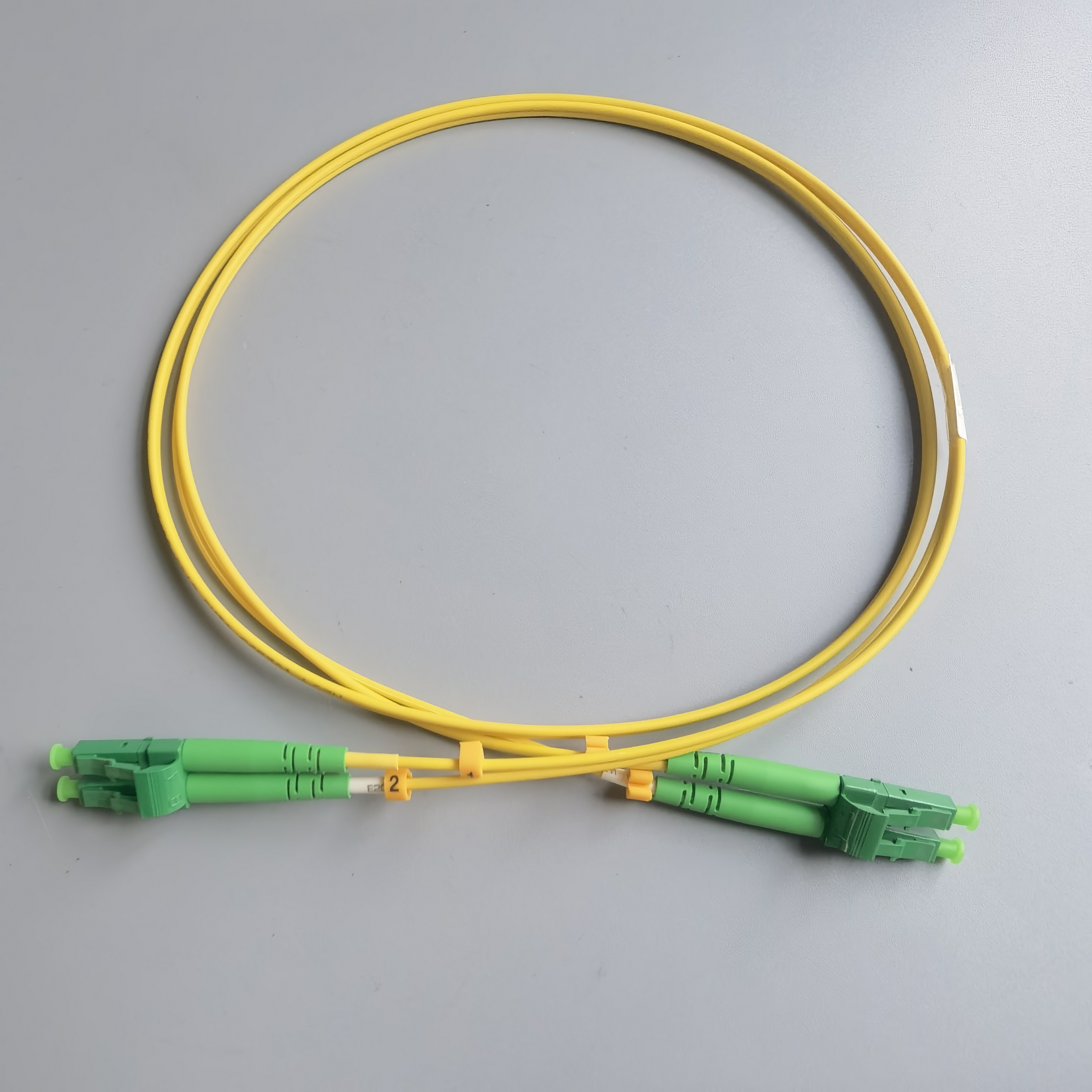 FTTH LC APC to LC APC Fiber Optic Cable Single Mode Double Core G657A1 ...