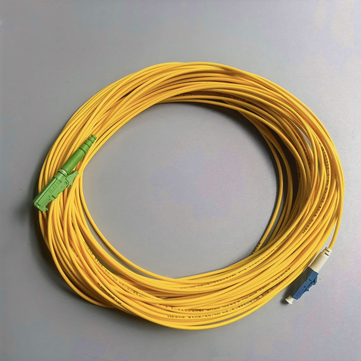 FTTH Fiber Optic Extension Cable E2000 LC/APC to LC/UPC Single Mode LSZH G652D Patch Cord 