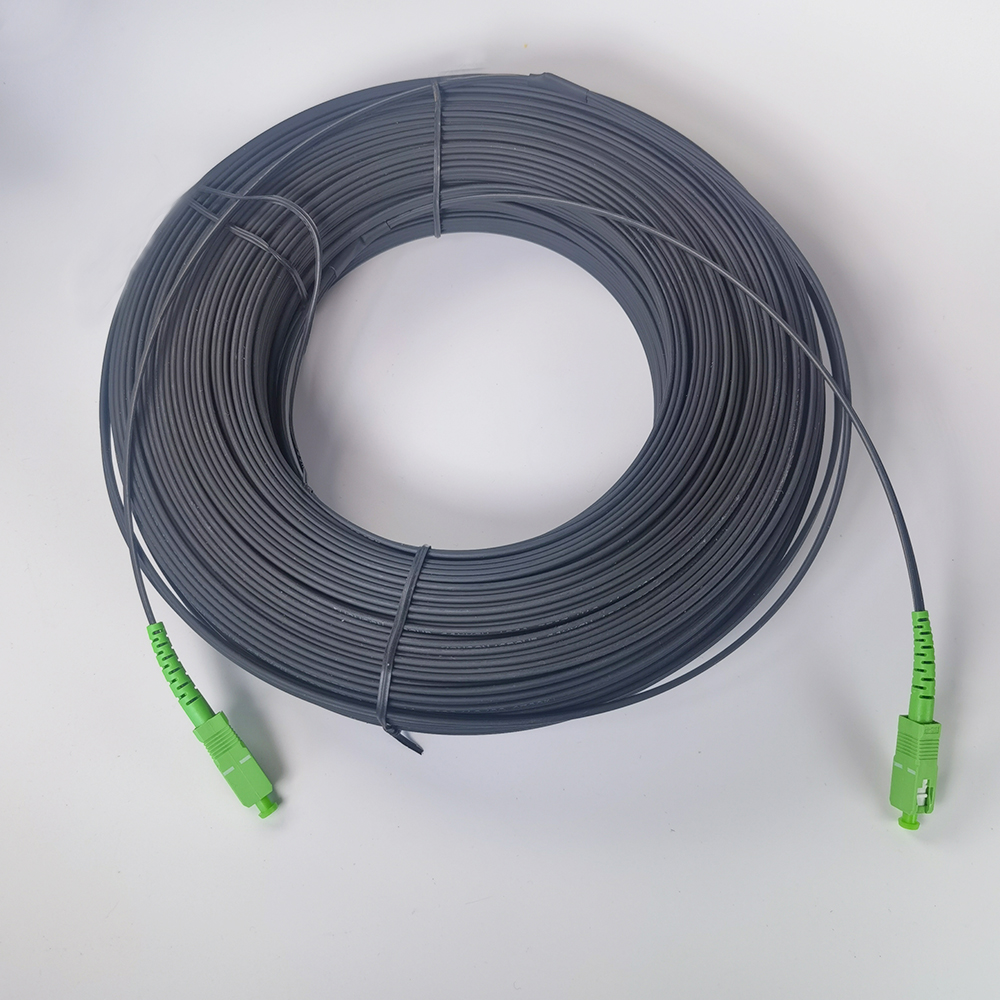 FTTH SC/APC to SC/APC Indoor Drop Cable Single Mode Simplex Fiber Optic Patch Cord For Data Cente