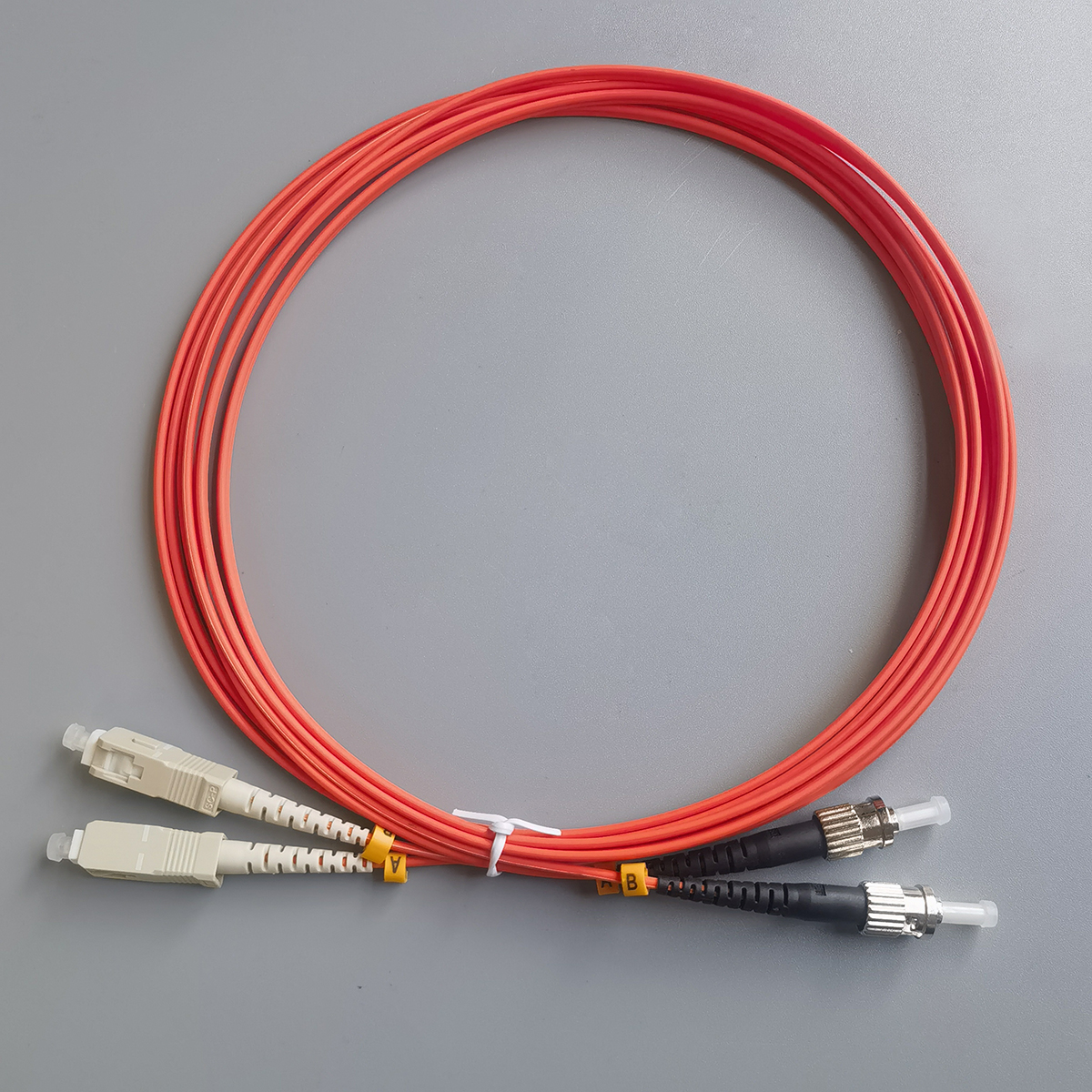 Fiber Optic Cable ST/UPC to SC/UPC 3M OM1 62.5/125μm Multimode Duplex 2.0mm LSZH FTTH Extension Cord