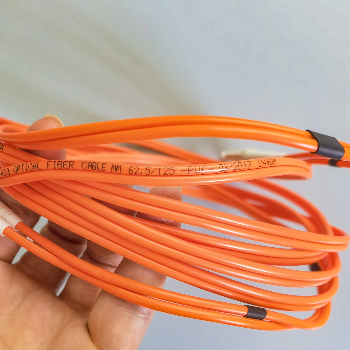 FTTH OM1 Fiber Optic Cable Duplex Multimode LC UPC to LC UPC 3M 62.5 125μm Indoor Extension Cord