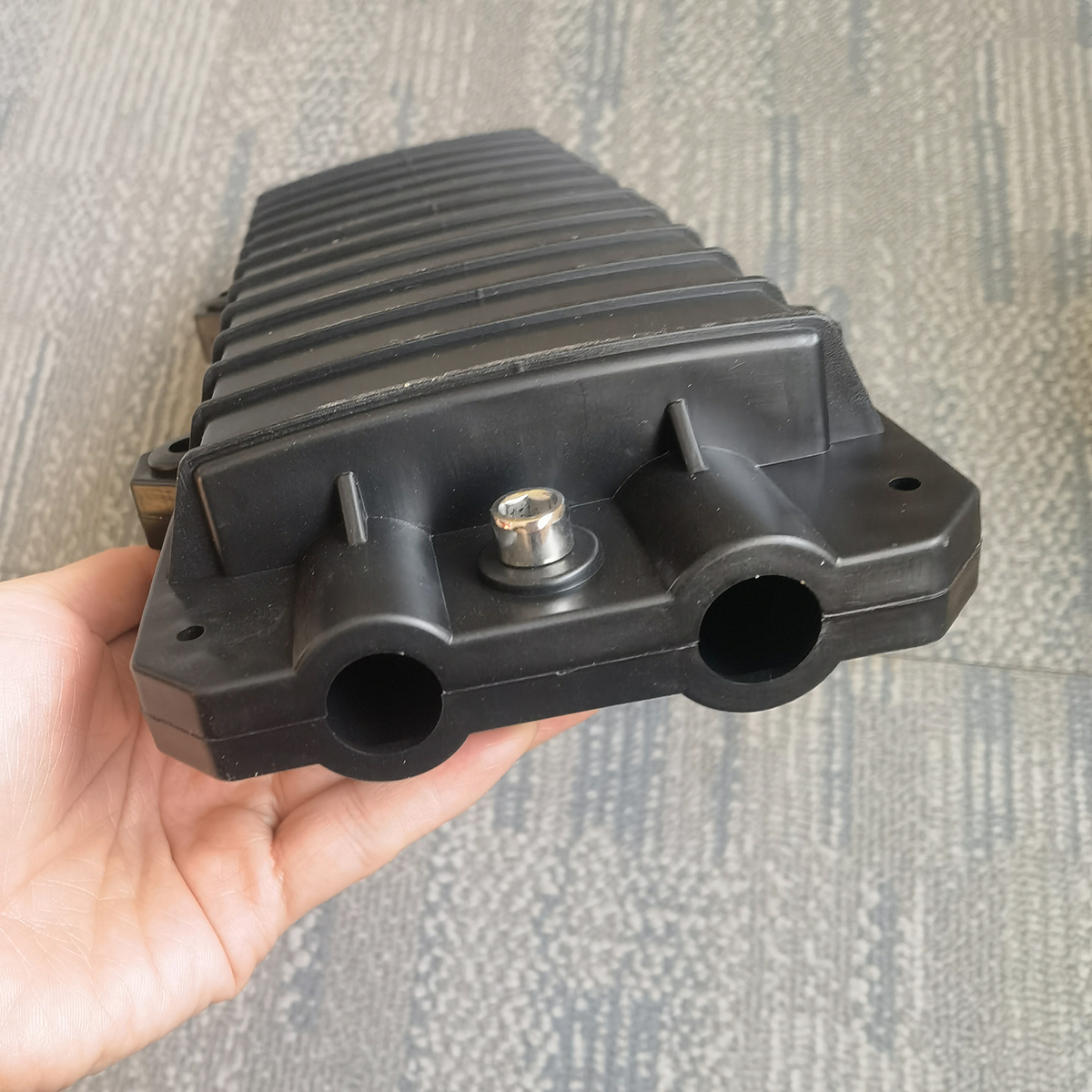12 Core Fiber Splice Closure 2 In 2 Out Horizontal Outdoor Waterproof Fiber Junction Box Customized 12 Core Fiber Splice Closure 2 In 2 Out Horizontal Outdoor Waterproof Fiber Junction Box Customized