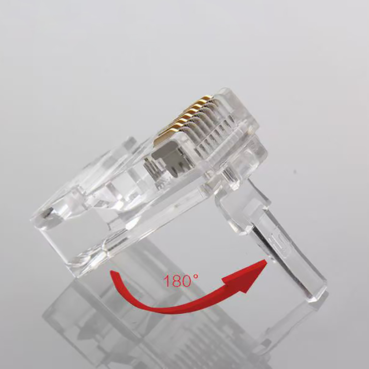 RJ45 CAT5e Connectors 100pcs Gold Plated 8P8C UTP Modular Ethernet Network Crystal Ends RJ45 CAT5e Connectors 100pcs Gold Plated 8P8C UTP Modular Ethernet Network Crystal Ends