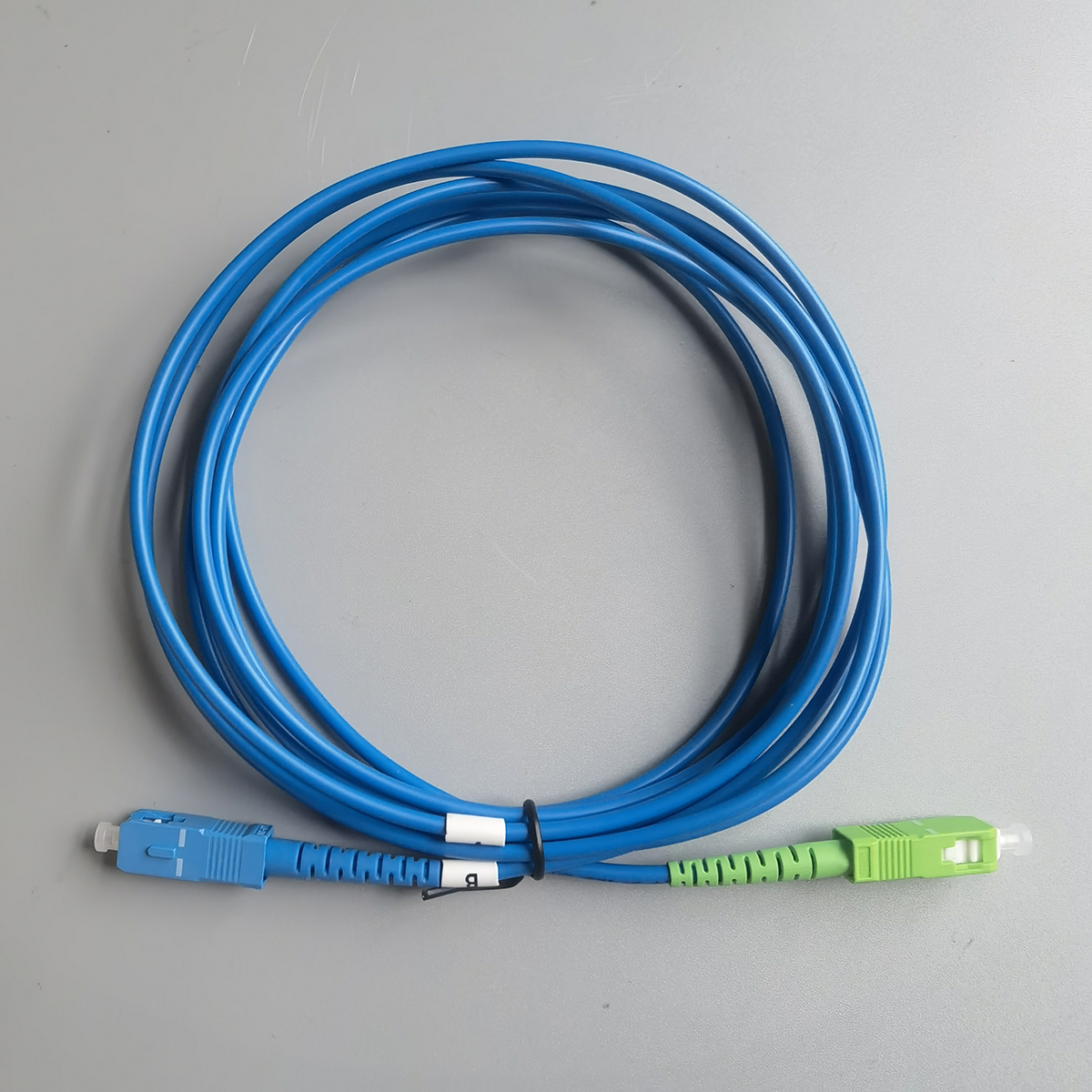 FTTH SC APC to SC UPC 3M 5M Simplex Fiber Optic Patch Cord Indoor Extension Cable