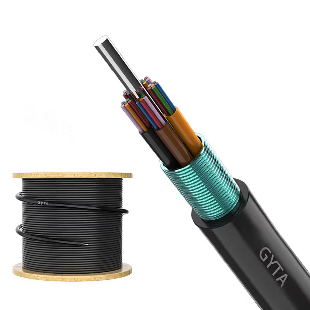FTTH GYTA Armored Underground Outdoor 4-96 Core Single Mode Direct Buried Fiber Optic Cable Factory FTTH GYTA Armored Underground Outdoor 4-96 Core Single Mode Direct Buried Fiber Optic Cable Factory