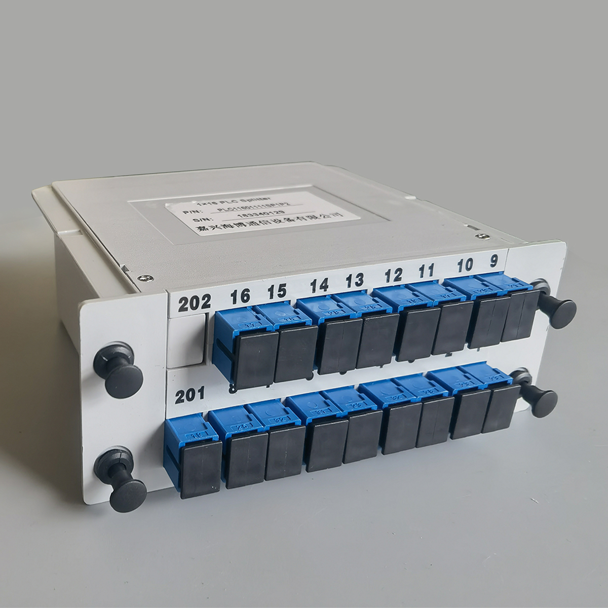 FTTH Optical Fiber Splitter 1x2 1x4 1x8 1x16 SC UPC Cassette Box Plug in Type Telecom Network FTTH Optical Fiber Splitter 1x2 1x4 1x8 1x16 SC UPC Cassette Box Plug in Type Telecom Network