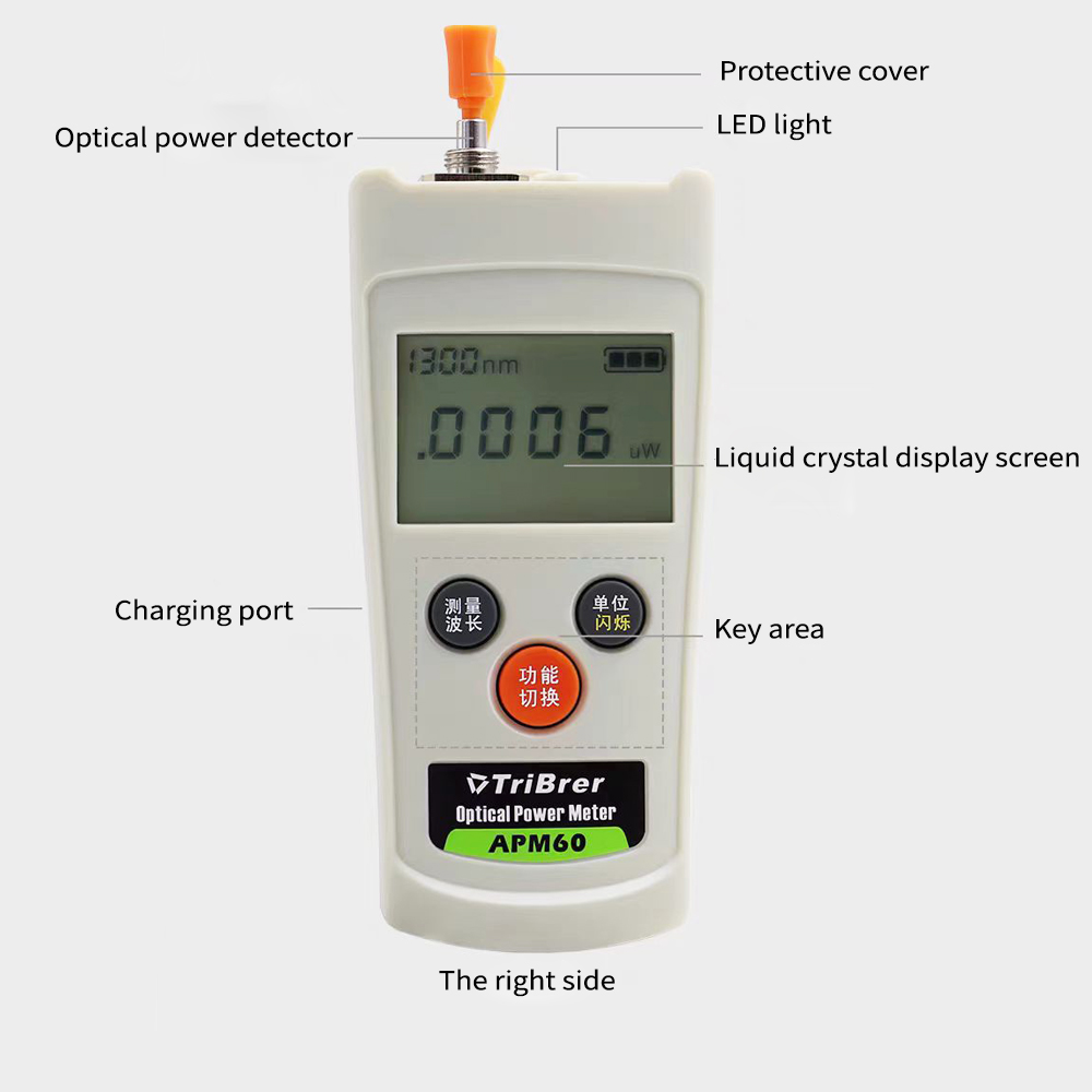 Mini APM60T FTTH Fiber Optic Tester Professional All-in-One Optical Power Meter  for Fiber Testing