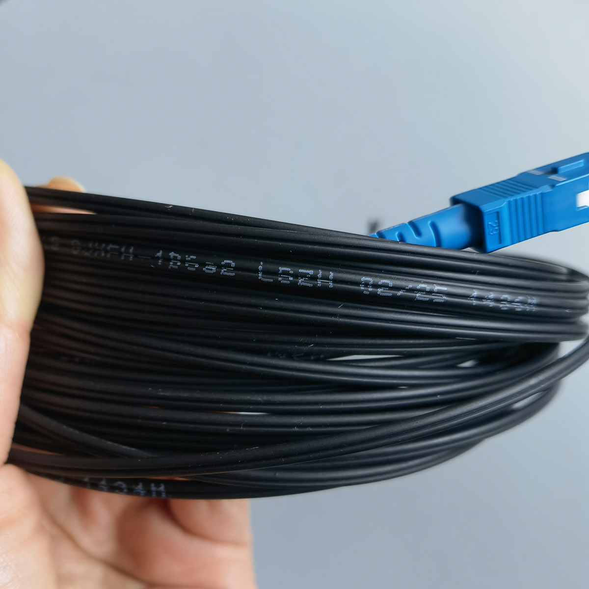 FTTH SC APC to SC UPC Indoor Drop Cable LSZH Single Mode Simplex Fiber Optic Patch Cord