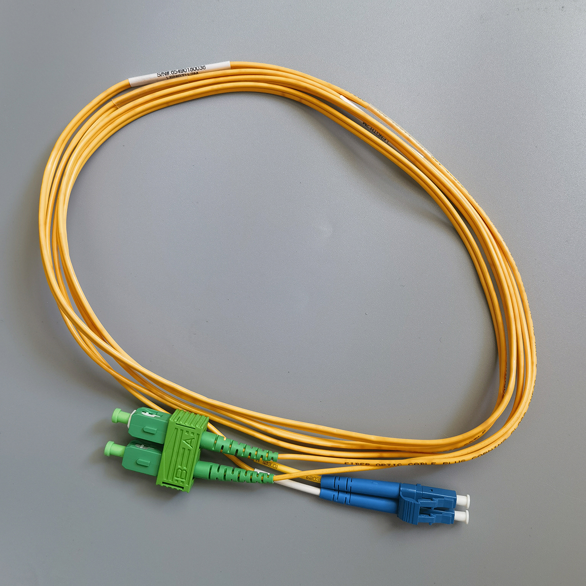 FTTH LC UPC to SC APC Duplex Fiber Optic Patch Cord 2.0mm Single Mode Optical Cable FTTH LC UPC to SC APC Duplex Fiber Optic Patch Cord 2.0mm Single Mode Optical Cable