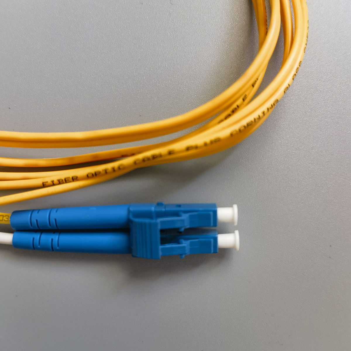 FTTH LC UPC to SC APC Duplex Fiber Optic Patch Cord 2.0mm Single Mode Optical Cable 