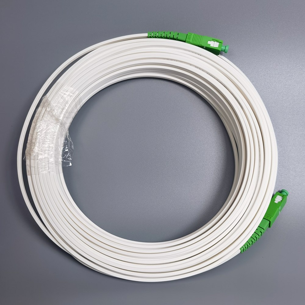 FTTH Indoor Fiber Drop Cable 3M/20M/30M SC/APC to SC/APC Simplex Single Mode G657A2 LSZH Fiber Cable