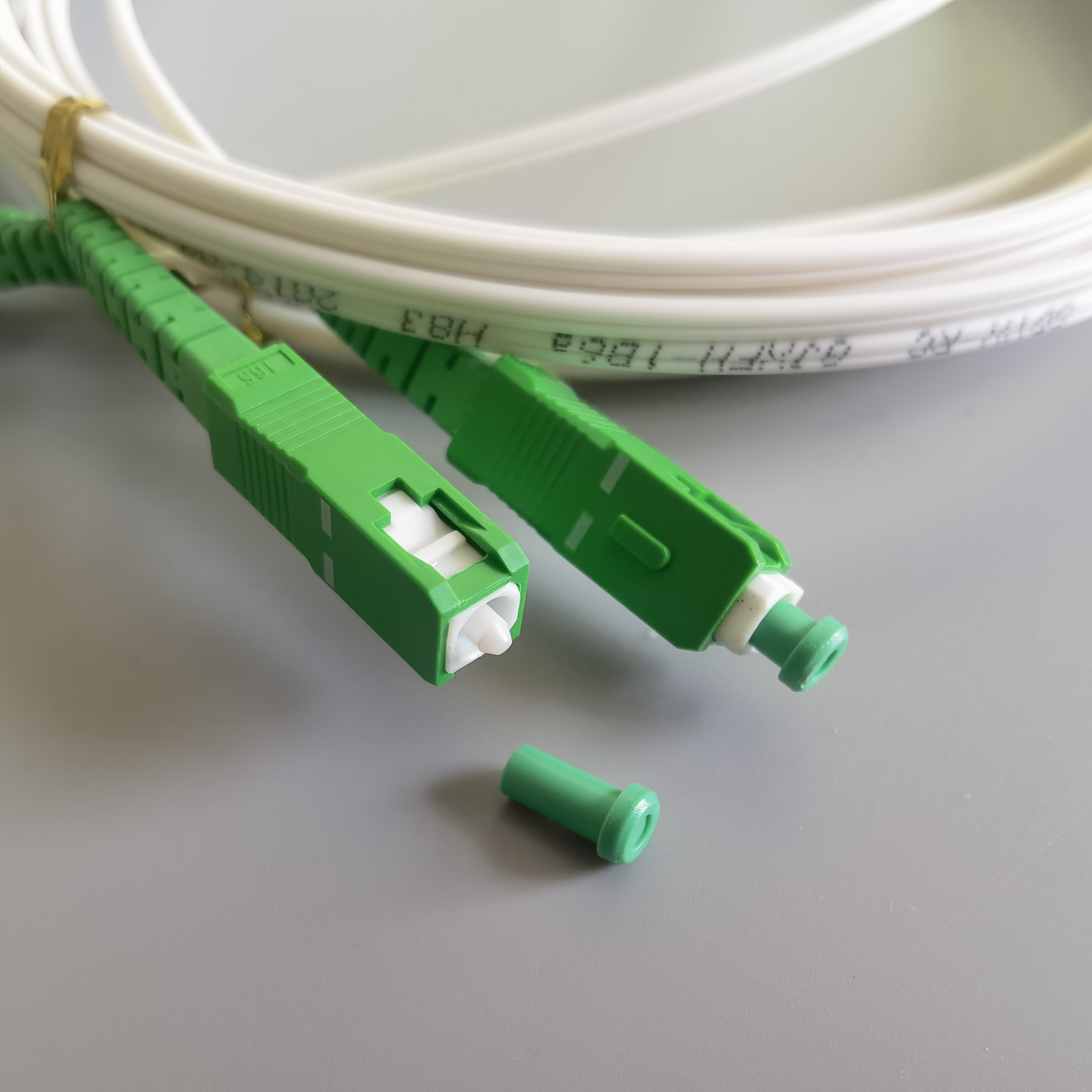 FTTH Indoor Fiber Drop Cable 3M/20M/30M SC/APC to SC/APC Simplex Single Mode G657A2 LSZH Fiber Cable