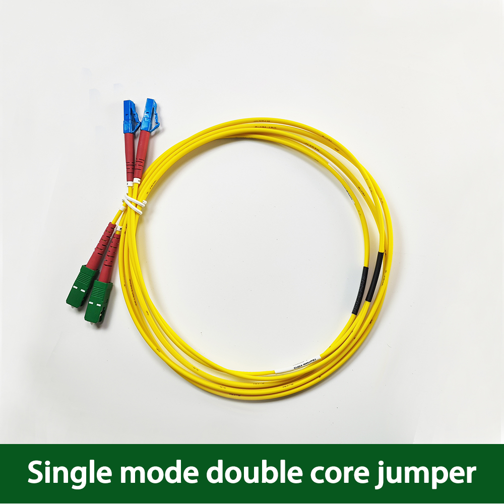 FTTH Fiber Optic Cable LC/UPC to SC/APC 3mm 2M Single Mode Duplex Optical Indoor Extension Cable FTTH Fiber Optic Cable LC/UPC to SC/APC 3mm 2M Single Mode Duplex Optical Indoor Extension Cable