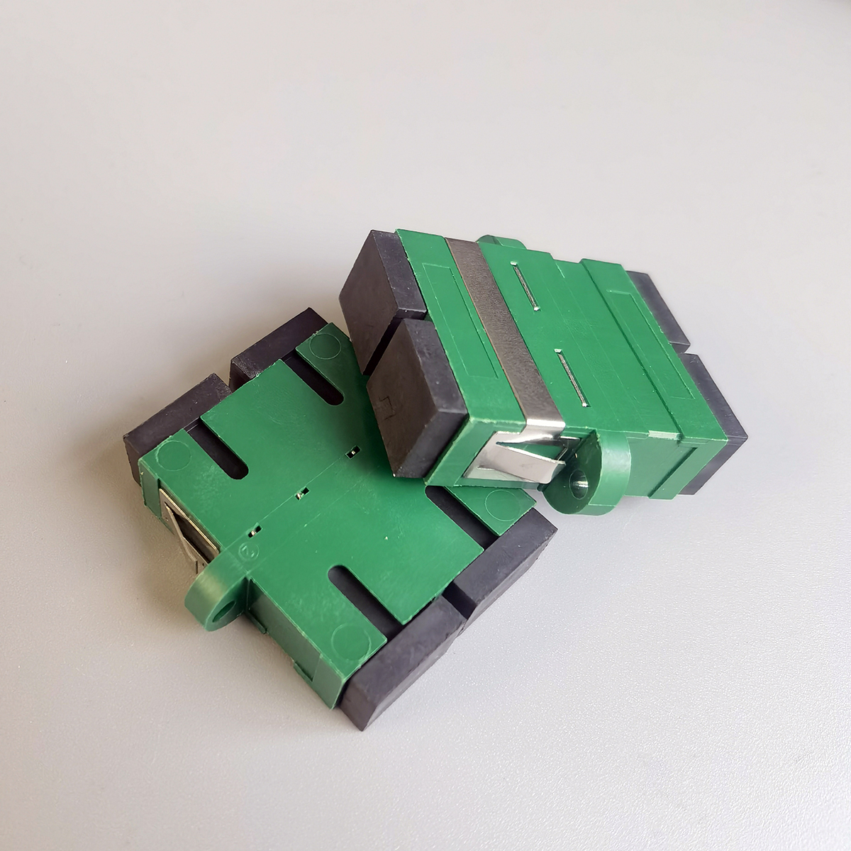 FTTH Fiber Optic Adapter Coupler Simplex/Duplex Mode Optical Fiber Flange Adapter Stainless Steel 