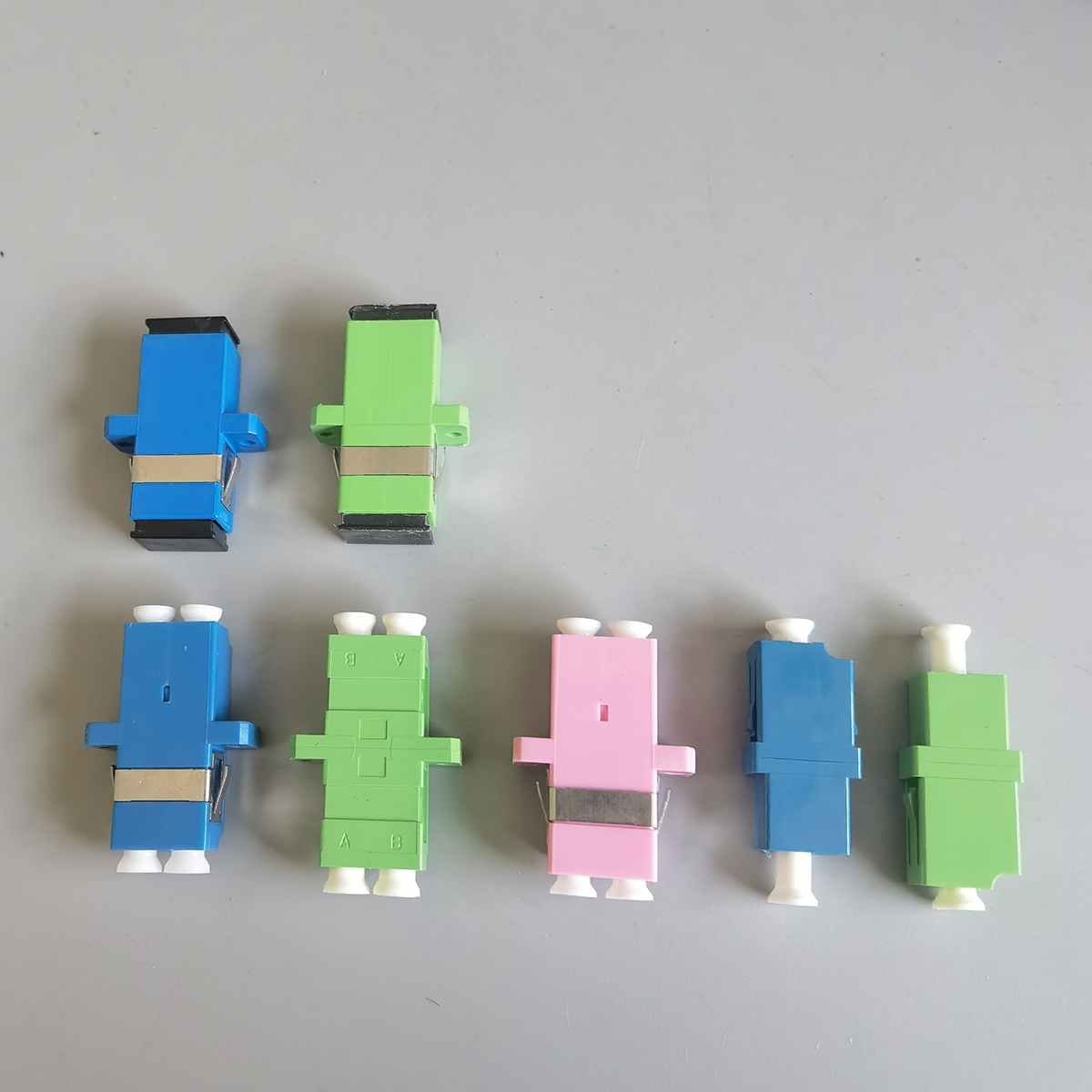 FTTH Fiber Optic Adapter Coupler Simplex/Duplex Mode Optical Fiber Flange Adapter Stainless Steel 