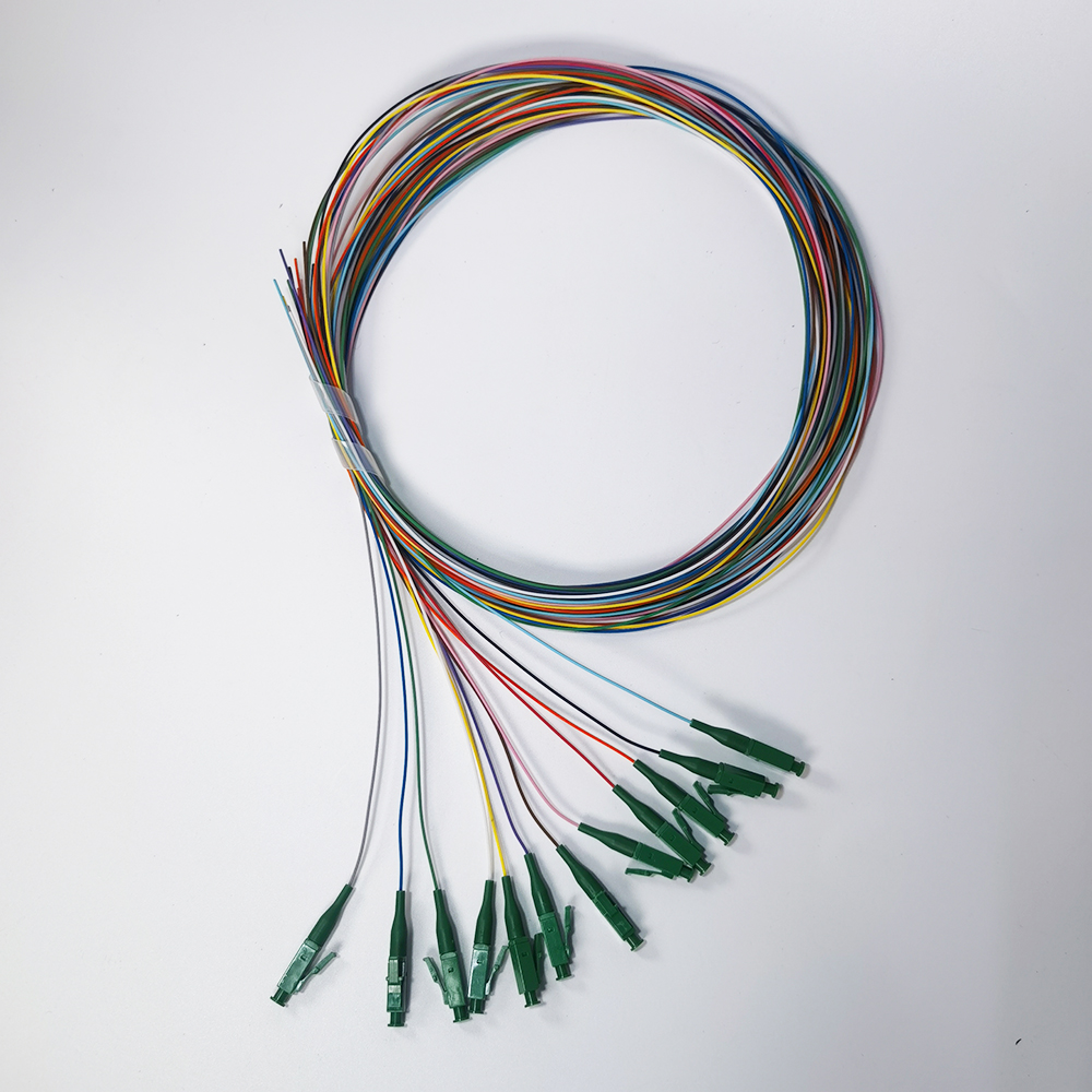 FTTH Fiber Optic Pigtail LC/APC 12 Colors Single Mode 0.9mm Optical Cable Indoor Splicing Patch Cord FTTH Fiber Optic Pigtail LC/APC 12 Colors Single Mode 0.9mm Optical Cable Indoor Splicing Patch Cord