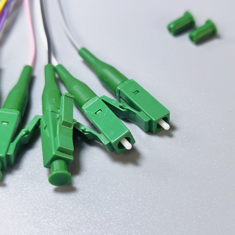 FTTH Fiber Optic Pigtail LC/APC 12 Colors Single Mode 0.9mm Optical Cable Indoor Splicing Patch Cord