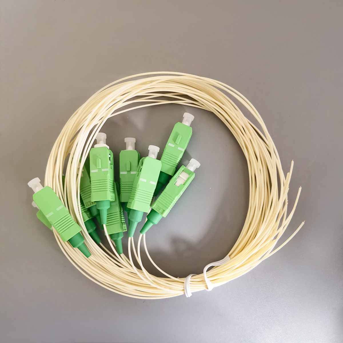 FTTH Fiber Optic Cable SC/APC Pigtail 10PCS Pack Single Mode 0.9mm Easy Splicing Network Cables
