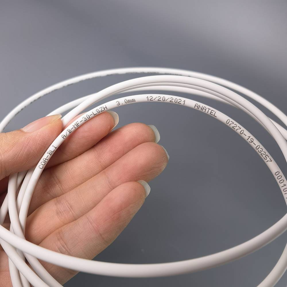 FTTH Fiber Optic Patch Cord SC/APC to SC/APC Single Mode Simplex G657A2 LSZH 2M White Internet Cable