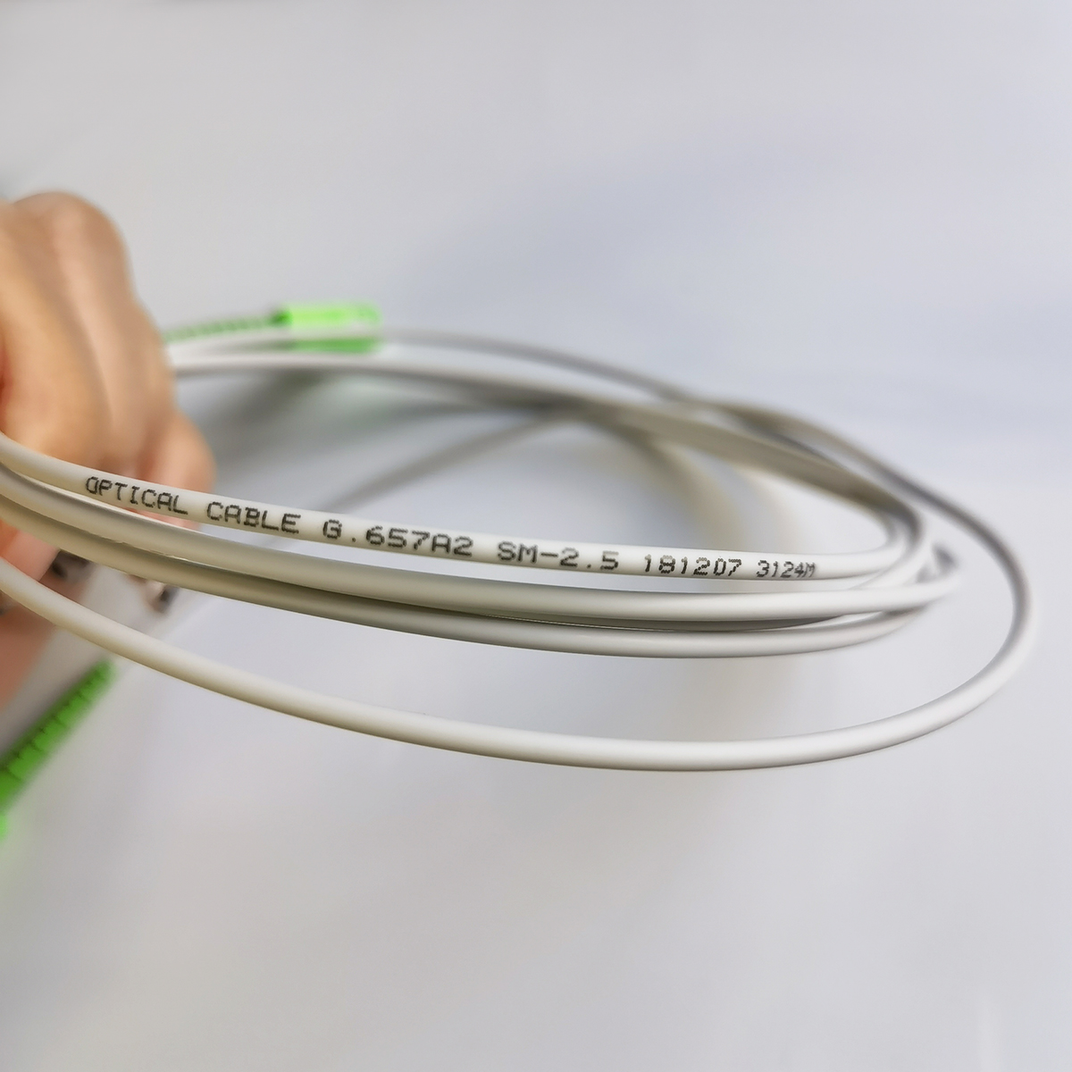 FTTH Fiber Optic Armored Cable SC/APC to SC/APC Indoor Patch Cord G657A2 LSZH Armored Jumper Cable