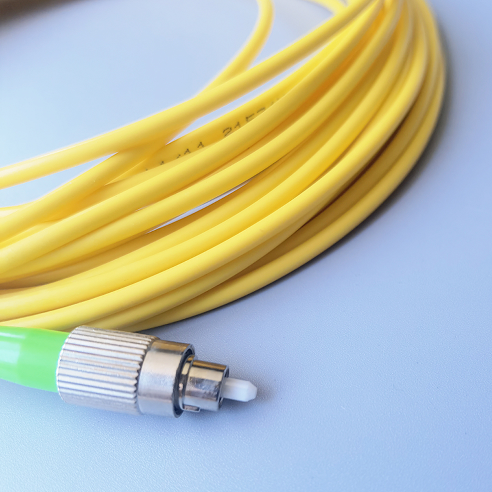  FTTH FC/APC To FC/APC Fiber Optic Patch Cord Single Mode Simplex Core 3.0mm Fiber Patch Cable 