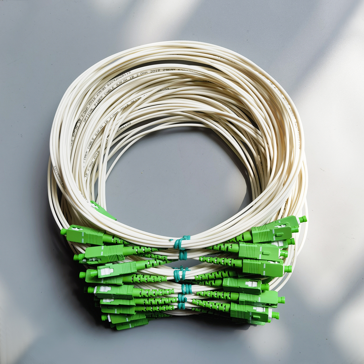 FTTH SC APC to SC APC 2.0mm LSZH Fiber Optic Cable  Durable Indoor Use High-Speed Low-Loss 